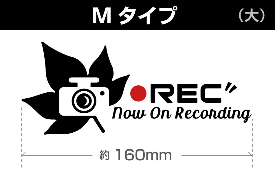 ドラレコステッカーM