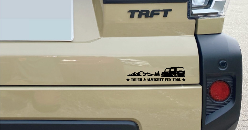 タフトイラスト入りステッカー