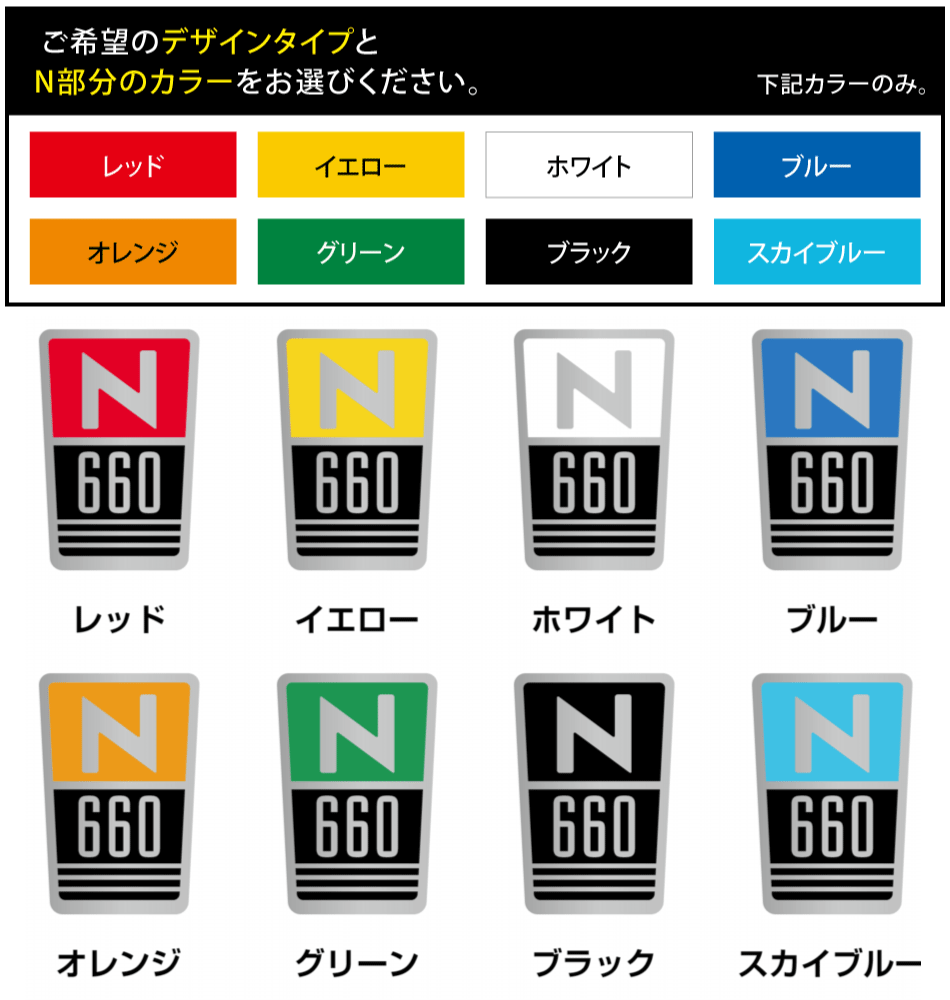 Nシリーズサイドステッカー