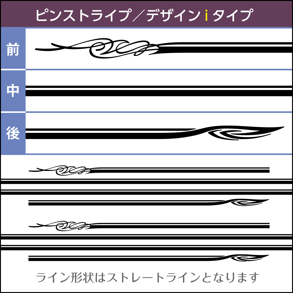 汎用ピンストライプステッカーi