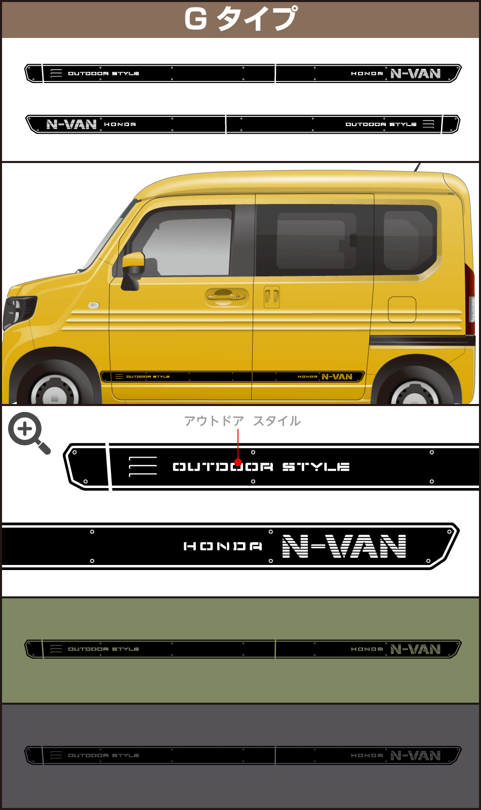 N-VANサイドステッカーG